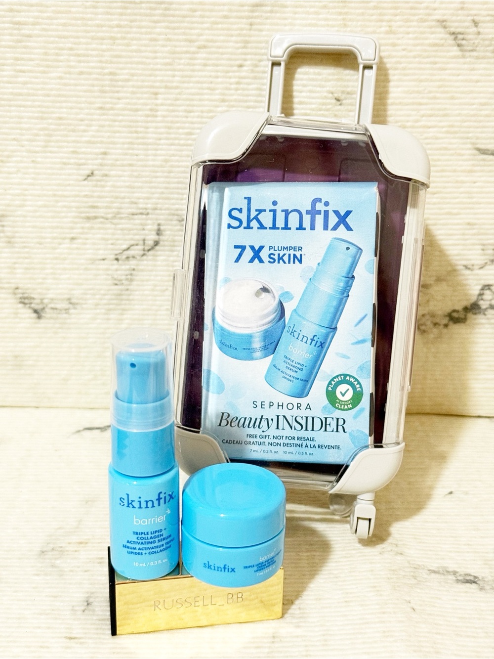 Skinfix Moisturizer & Serum Travel Set with Suitcase